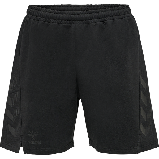 hmlOFFGRID COTTON SHORTS, JET BLACK, packshot