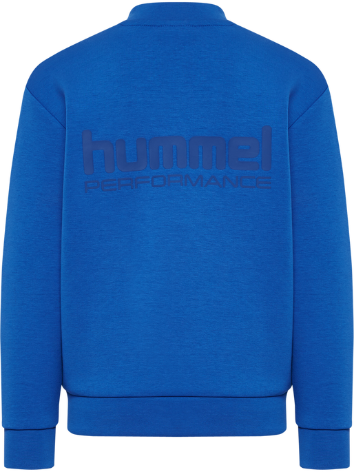 hmlJR FAST TECH FLEECE CREW, OLYMPIAN BLUE hmlJR FAST TECH FLEECE CREW, OLYMPIAN BLUE, packshot