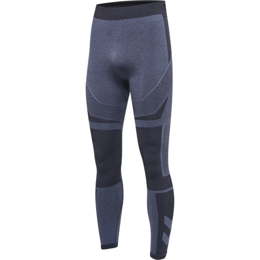 hmlTE MIKE SEAMLESS TIGHTS, BLACK/ASPHALT MELANGE, packshot