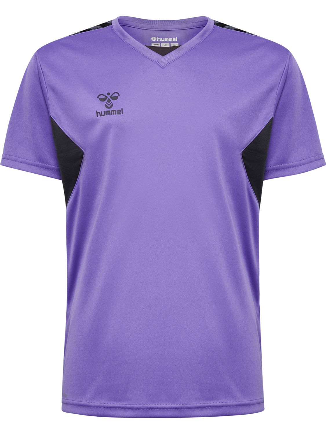 hmlAUTHENTIC PL JERSEY S/S KIDS, DAHLIA PURPLE/ASPHALT, packshot