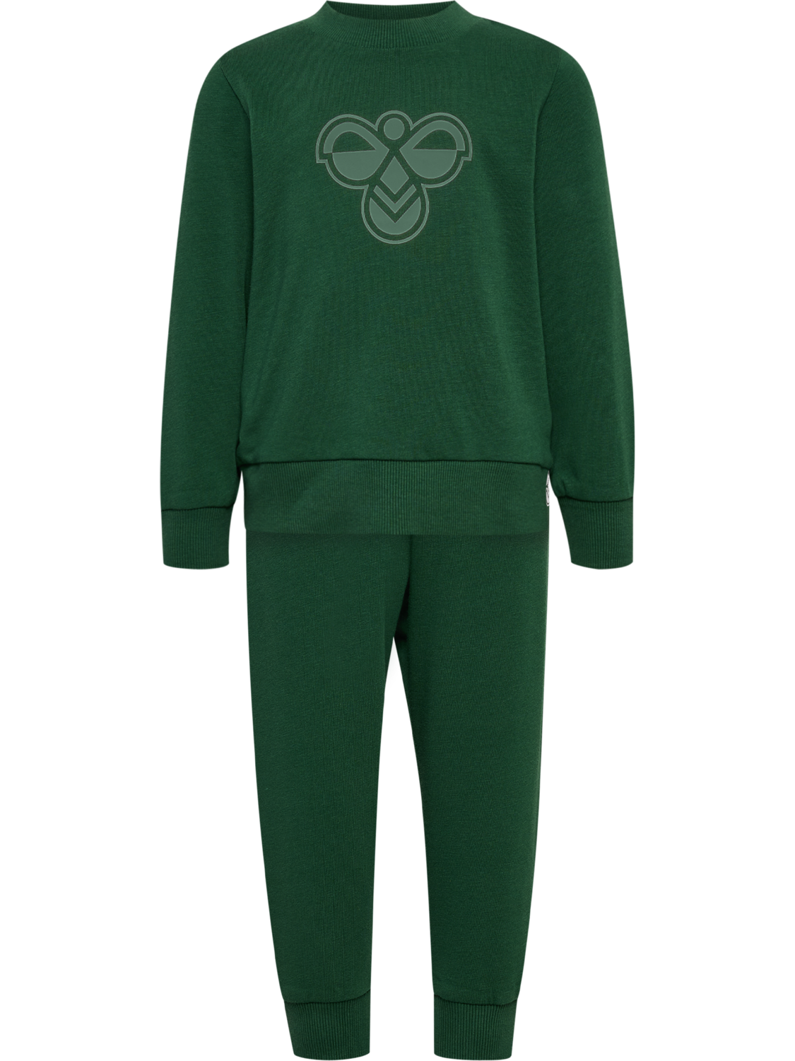 hmlMINI JERSEY CREWSUIT BEE, DARK GREEN, packshot