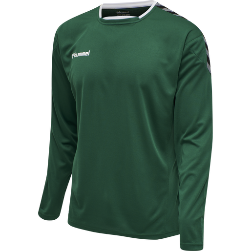 hmlAUTHENTIC POLY JERSEY L/S, EVERGREEN hmlAUTHENTIC POLY JERSEY L/S, EVERGREEN, packshot