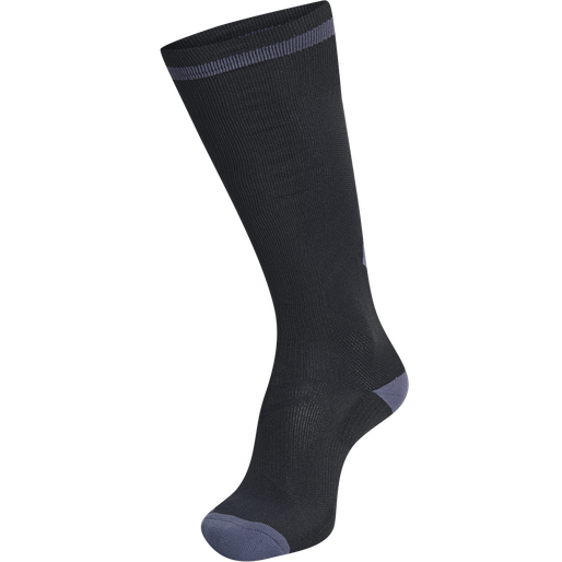 ELITE INDOOR SOCK HIGH, BLACK/ASPHALT ELITE INDOOR SOCK HIGH, BLACK/ASPHALT, packshot
