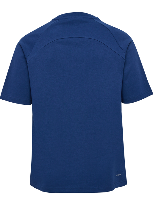 hmlTECH LOOSE T-SHIRT, ESTATE BLUE, packshot