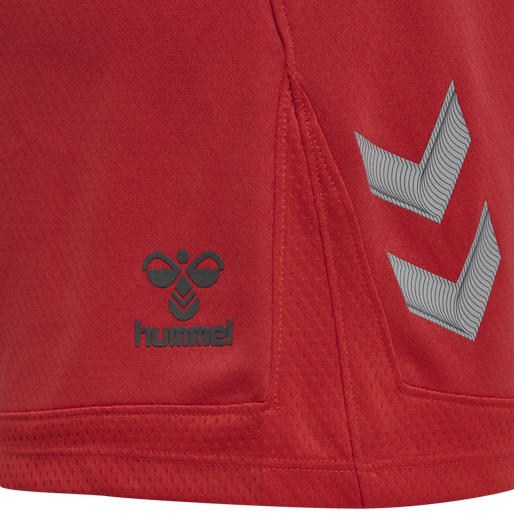 hmlLEAD WOMENS POLY SHORTS, TRUE RED, packshot
