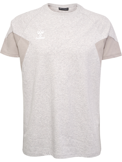 hmlTRAVEL T-SHIRT S/S, LIGHT GREY MELANGE hmlTRAVEL T-SHIRT S/S, LIGHT GREY MELANGE, packshot