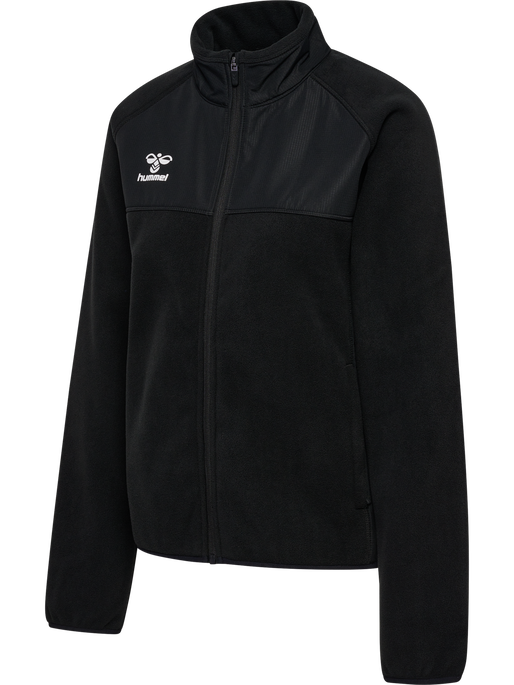 hmlGO FLEECE JACKET WOMAN, BLACK, packshot