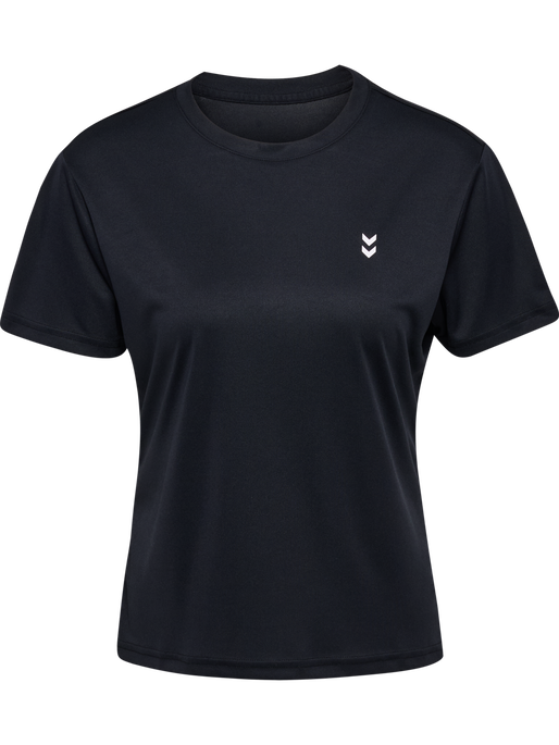 hmlPULSE TRAINING W T-SHIRT S/S, BLACK, packshot