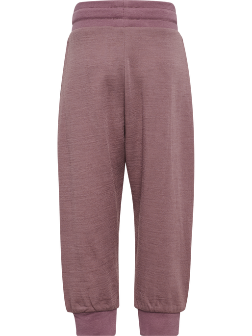 hmlMINI WOOL PANTS BEE, TWILIGHT MAUVE, packshot