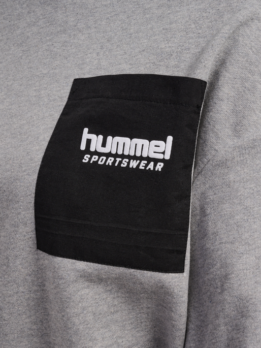 hmlLGC DACIA SWEATSHIRT, GREY MELANGE, packshot