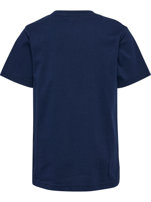 hmlTUKAS T-SHIRT S/S, BLACK IRIS, packshot