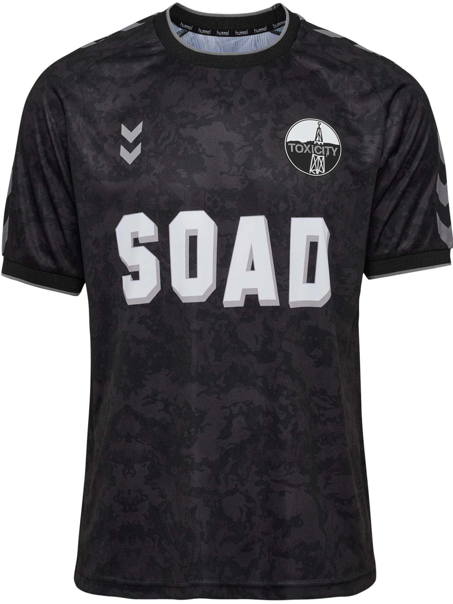 hmlSOAD TOUR 26 CAMO JERSEY S/S, BLACK/GREY, packshot