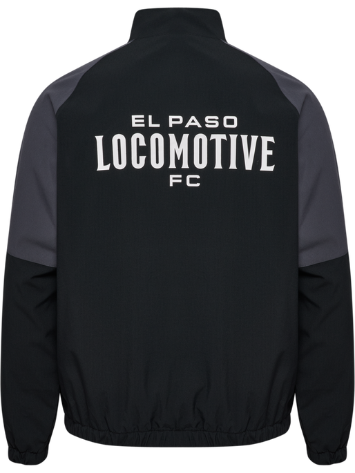hmlLOOSE TRACK ZIPJACKET SW EL PASO, BLACK, packshot