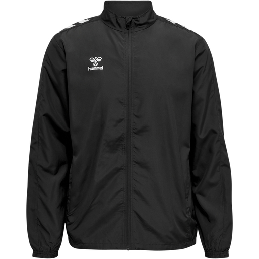 hmlCORE XK MICRO ZIP JACKET, BLACK, packshot
