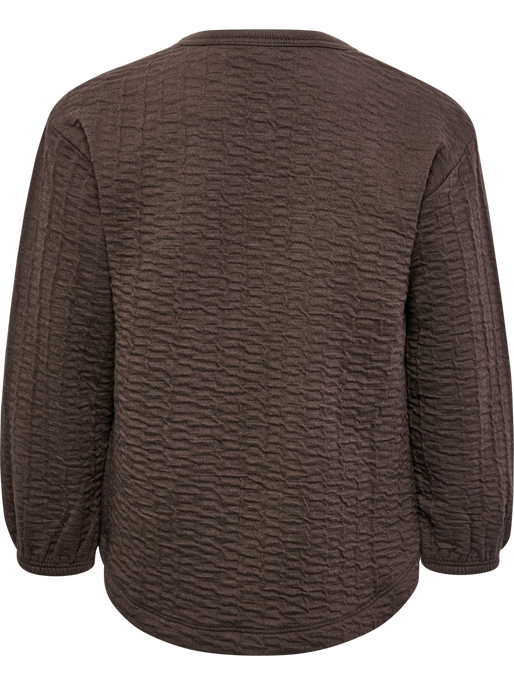 hmlISSA SWEAT JACKET, CHOCOLATE BROWN, packshot