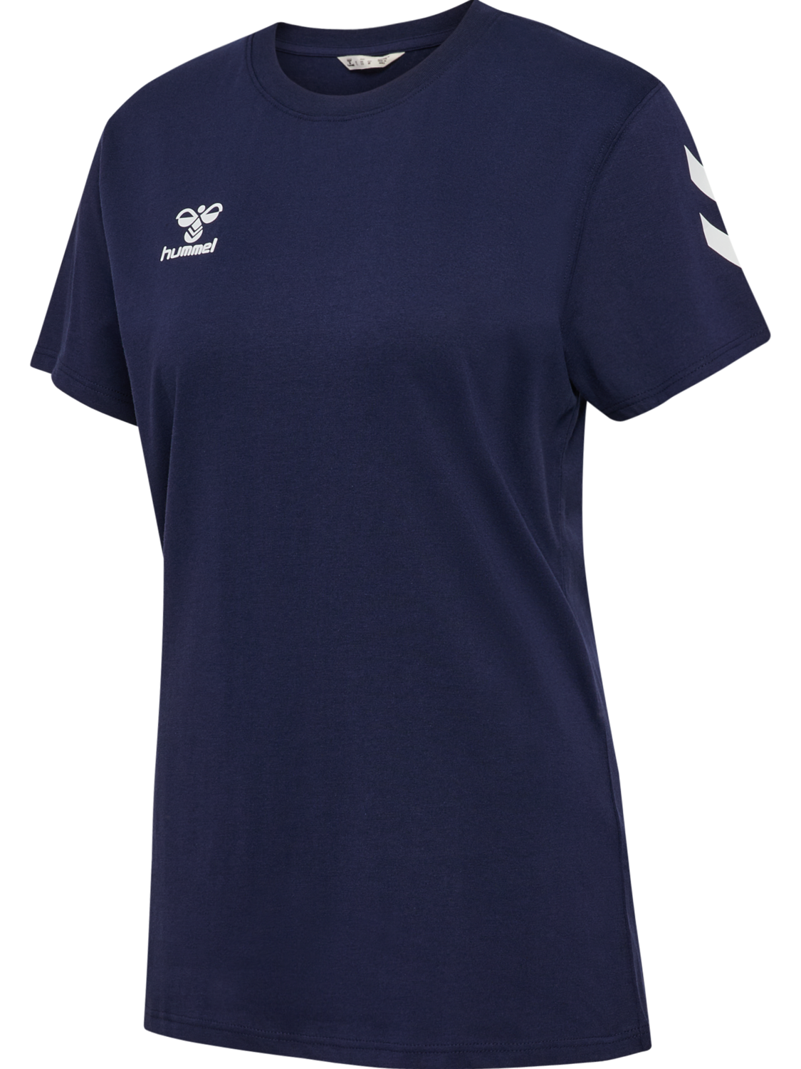 hmlGO 2.0 CHEVRON T-SHIRT S/S WOMAN, MARINE, packshot