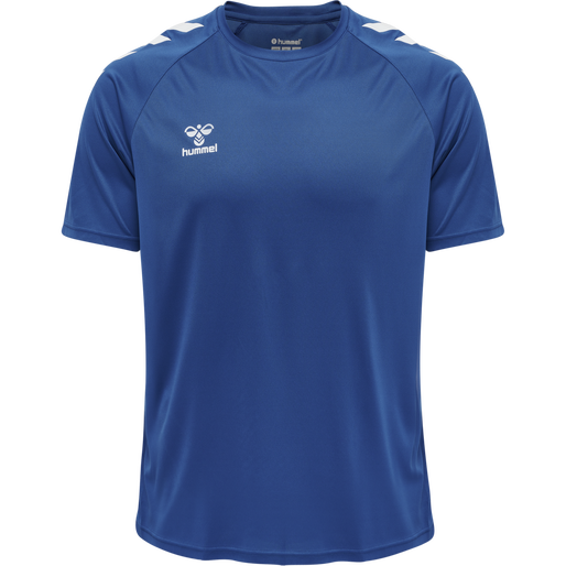 hmlCORE XK CORE POLY T-SHIRT S/S, TRUE BLUE hmlCORE XK CORE POLY T-SHIRT S/S, TRUE BLUE, packshot