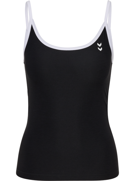 hmlPULSE CIMA STRAP TOP, BLACK, packshot