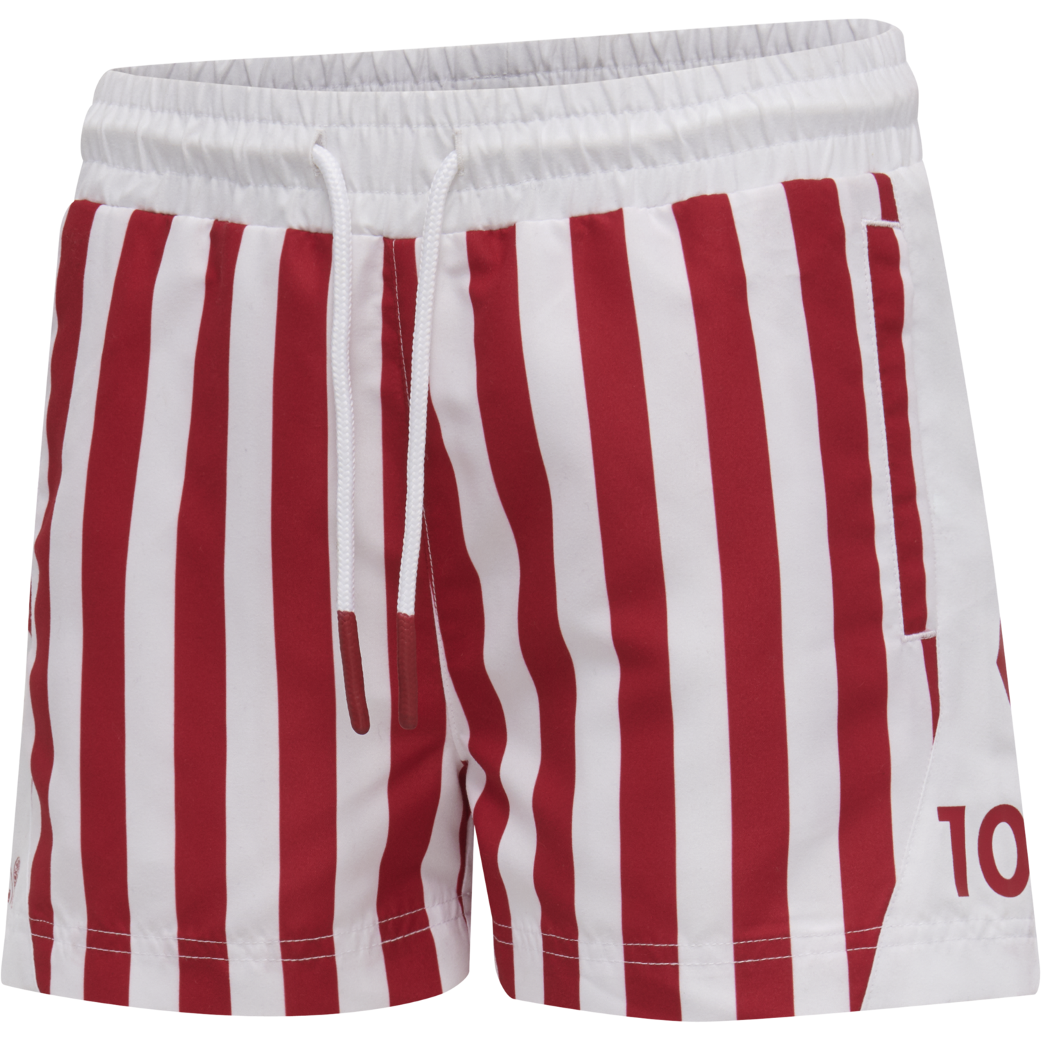 DBU FAN 2020 SWIM SHORTS KIDS, TANGO RED, packshot