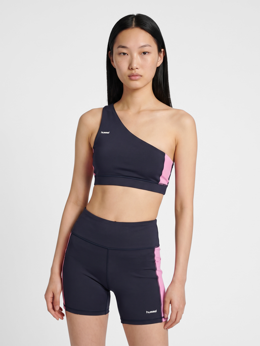 hmlI-D SWIFT ONE SHOULDER BRA, NIGHT SKY, model