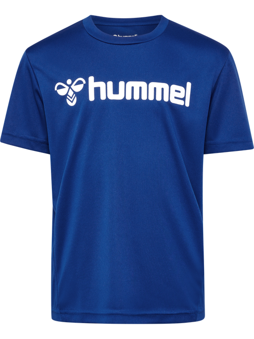 hmlLOGO JERSEY S/S KIDS, TRUE BLUE, packshot