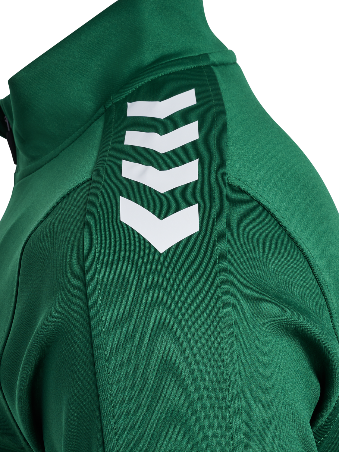 hmlCORE XK HALF ZIP POLY SWEAT, EVERGREEN, packshot
