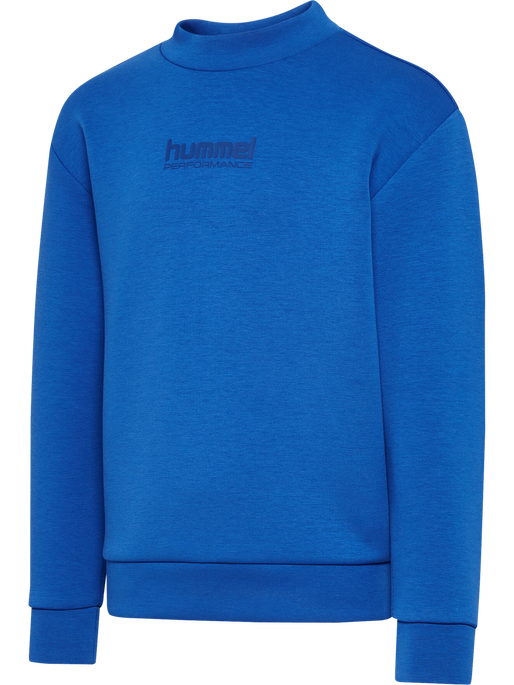 hmlJR FAST TECH FLEECE CREW, OLYMPIAN BLUE hmlJR FAST TECH FLEECE CREW, OLYMPIAN BLUE, packshot