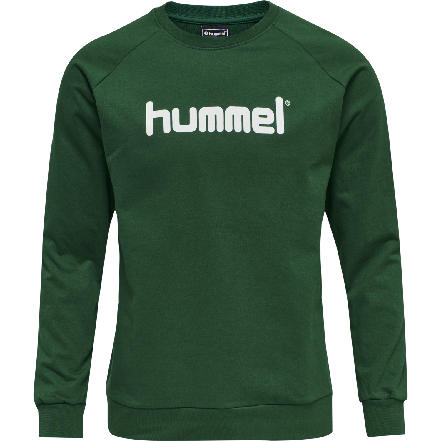 HMLGO COTTON LOGO SWEATSHIRT WOMAN, EVERGREEN, packshot
