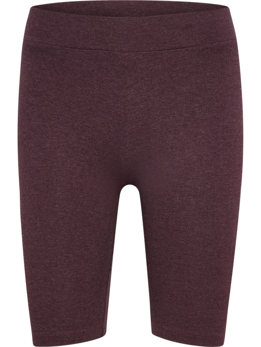 hmlPULSE LOGO MW SHORT TIGHTS, FUDGE MELANGE hmlPULSE LOGO MW SHORT TIGHTS, FUDGE MELANGE, packshot