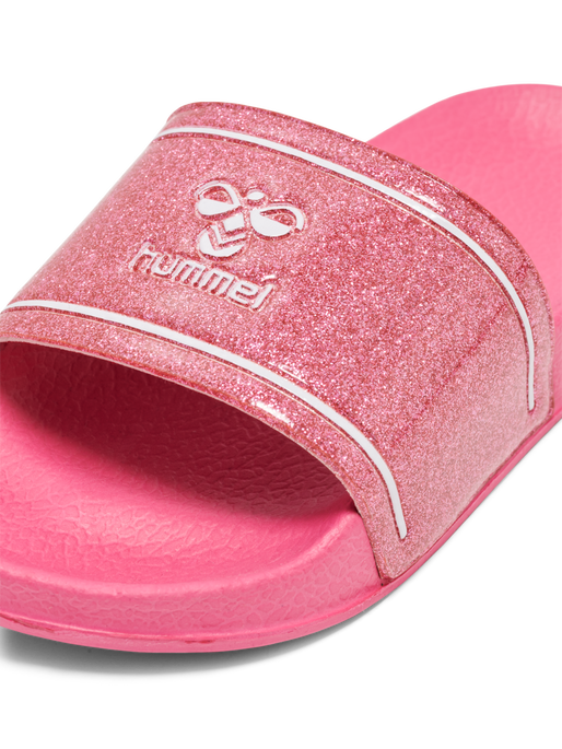 POOL SLIDE GLITTER JR, RASPBERRY, packshot