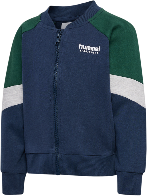 hmlMINI LOOSE BLOCK ZIP JACKET, DRESS BLUES hmlMINI LOOSE BLOCK ZIP JACKET, DRESS BLUES, packshot