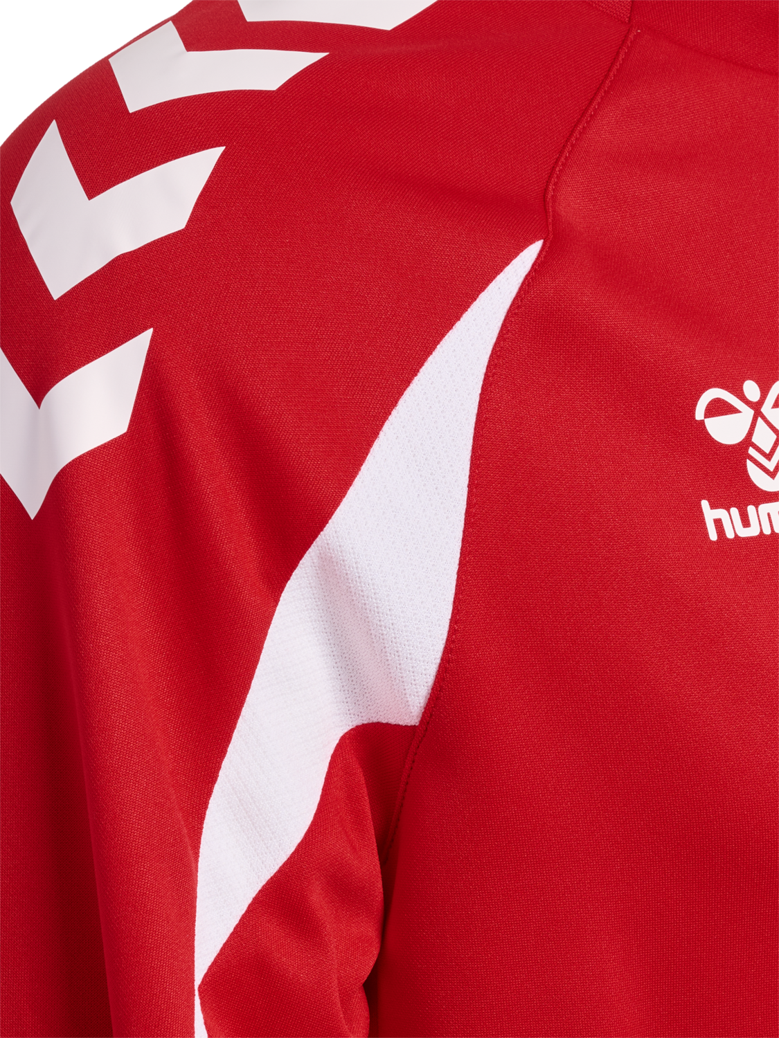 hmlCORE 2.0 CREW NECK, TRUE RED/WHITE, packshot