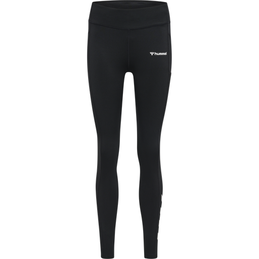 hmlMT CHIPO MID WAIST TIGHTS, BLACK, packshot