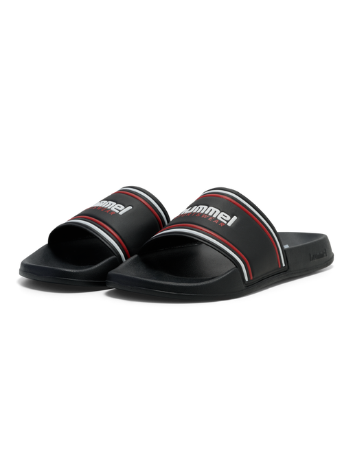 POOL SLIDE RT, BLACK/WHITE/RED POOL SLIDE RT, BLACK/WHITE/RED, packshot