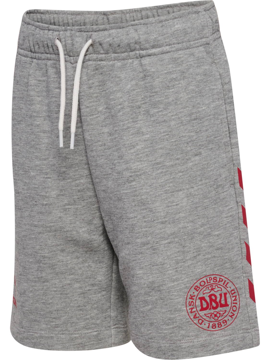 hmlJR REG DBU SHORTS, GREY MELANGE, packshot