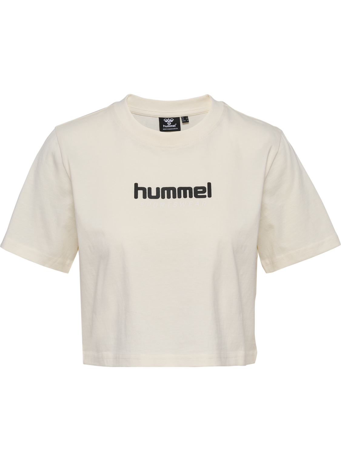 hmlLGC MALU CROPPED T-SHIRT, EGRET, packshot