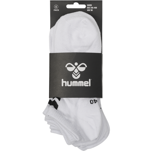 hmlCHEVRON 6-PACK ANKLE SOCKS, WHITE/WHITE hmlCHEVRON 6-PACK ANKLE SOCKS, WHITE/WHITE, packshot