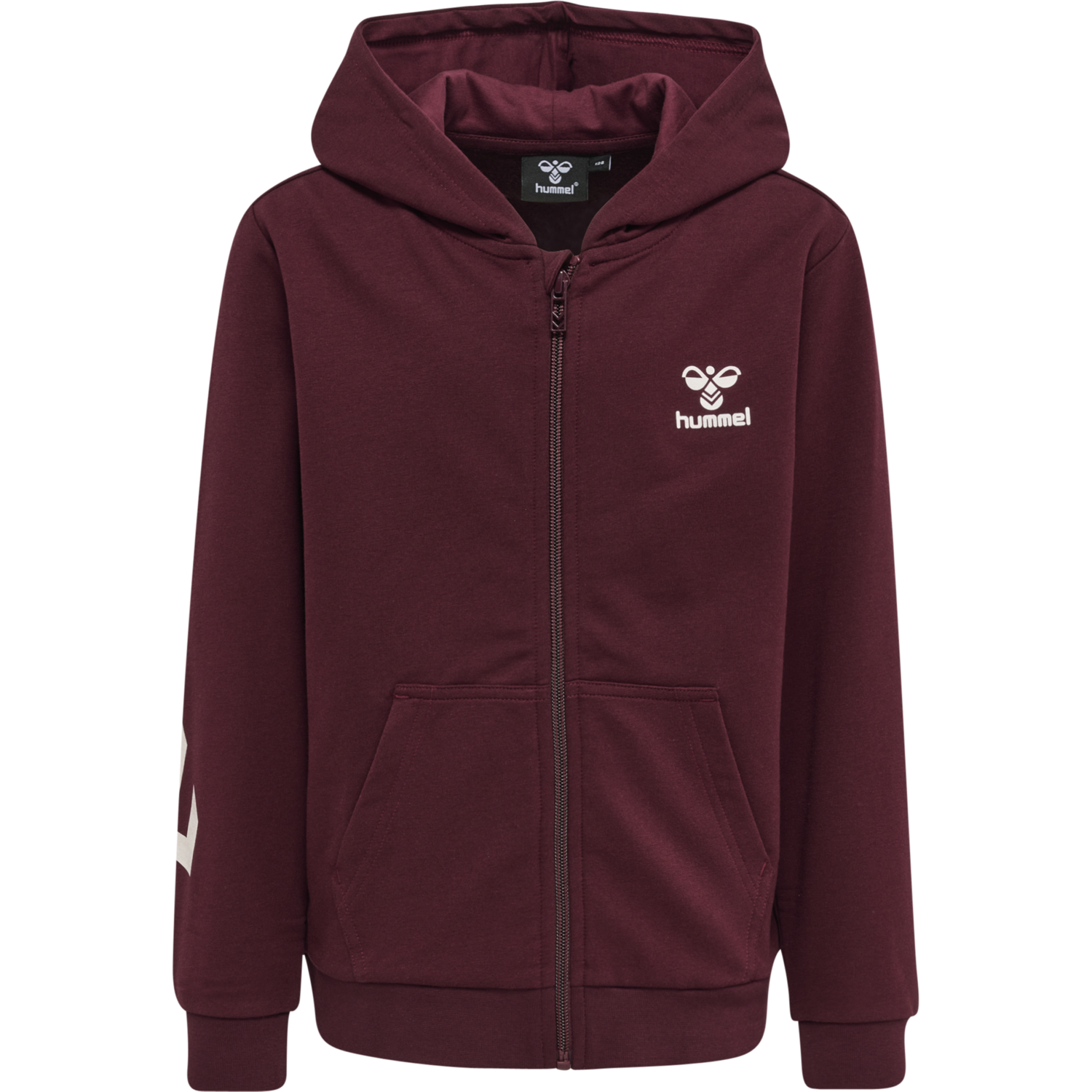 hmlTRECE ZIP HOODIE, WINDSOR WINE, packshot