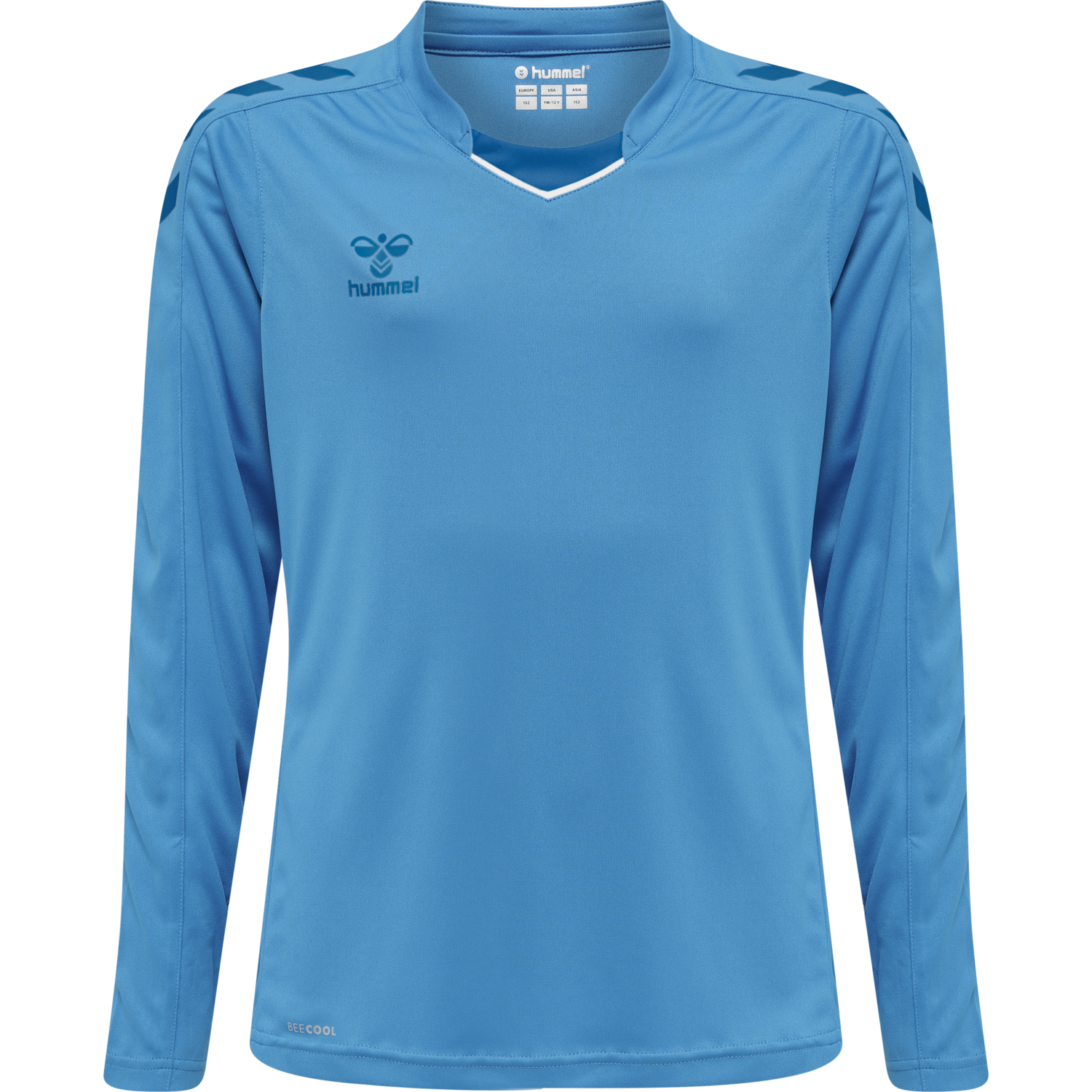 hmlCORE XK POLY JERSEY L/S KIDS, BLUE DANUBE, packshot