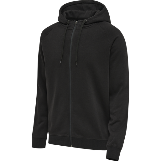 hmlRED CLASSIC ZIP HOODIE, BLACK, packshot