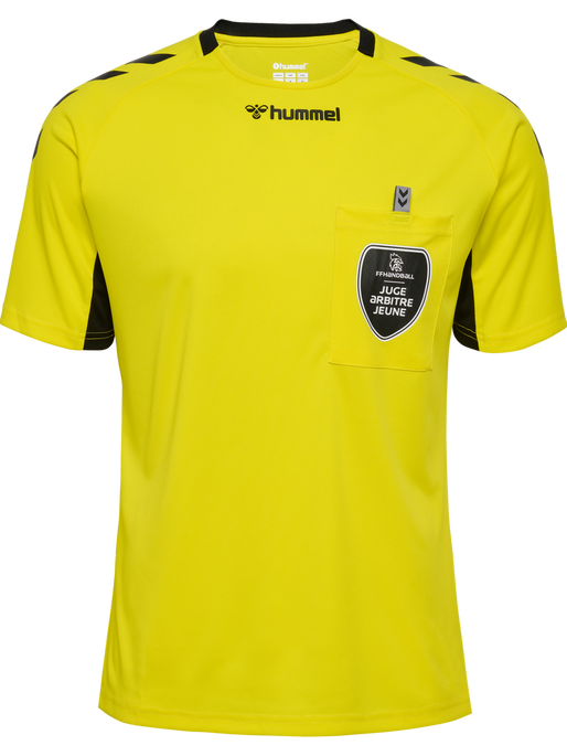 FFHB REFEREE YOUTH JERSEY S/S, BLAZING YELLOW W/O SPONSOR FFHB REFEREE YOUTH JERSEY S/S, BLAZING YELLOW W/O SPONSOR, packshot