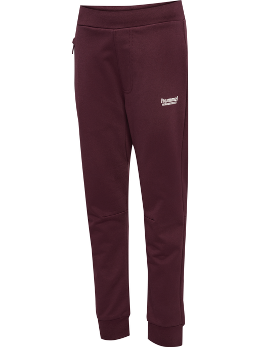 hmlJR REGULAR ADJ WAIST PANTS, VINEYARD WINE, packshot