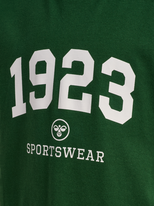 hmlJR GRAPHIC 1923 T-SHIRT S/S, DARK GREEN hmlJR GRAPHIC 1923 T-SHIRT S/S, DARK GREEN, packshot