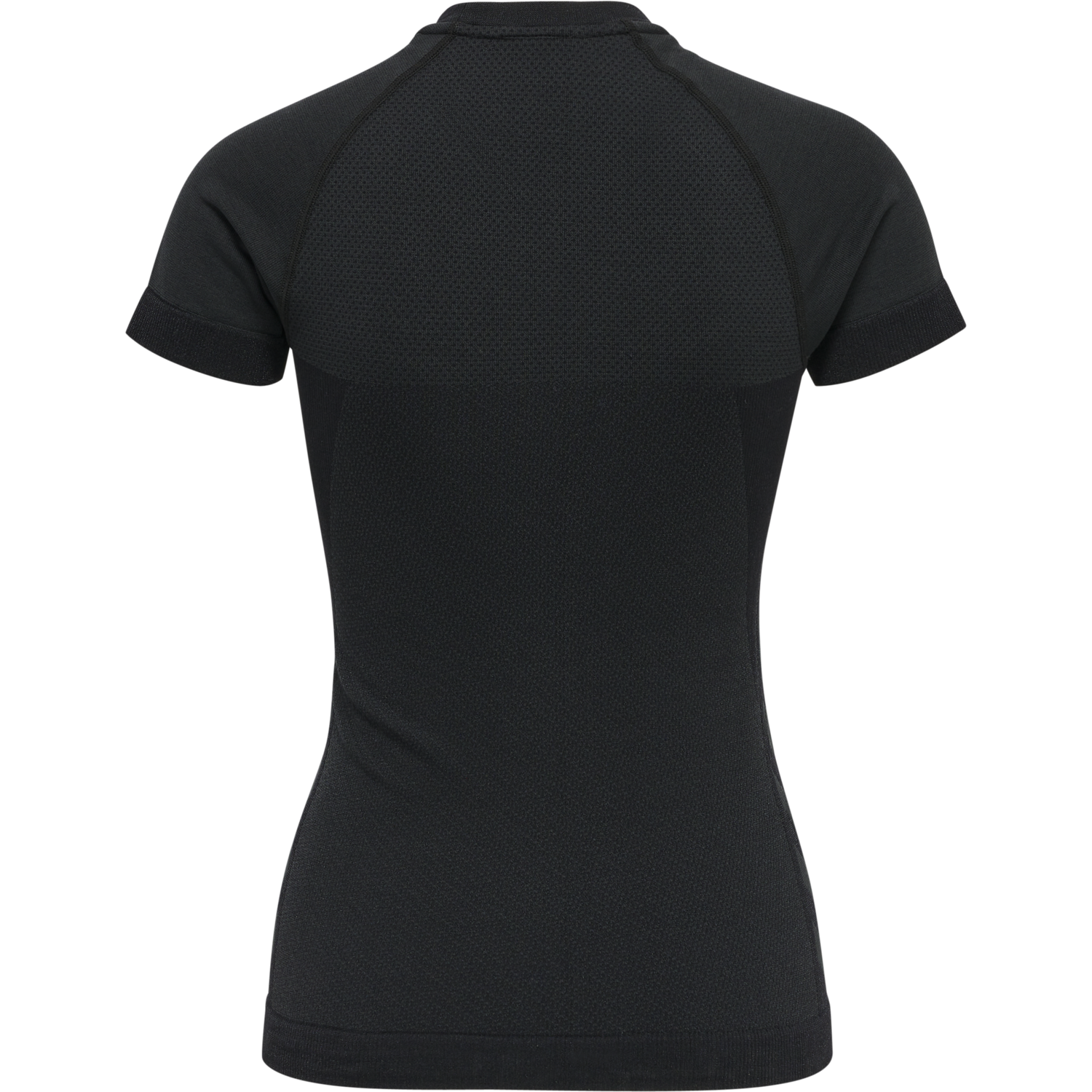 hmlCLEA SEAMLESS TIGHT T-SHIRT, BLACK MELANGE, packshot