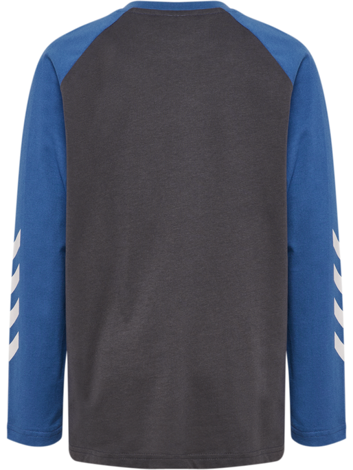 hmlJR LOGO T-SHIRT L/S, EBONY hmlJR LOGO T-SHIRT L/S, EBONY, packshot