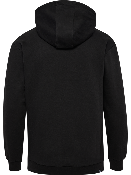 hmlMOVER COTTON HOODIE, BLACK, packshot
