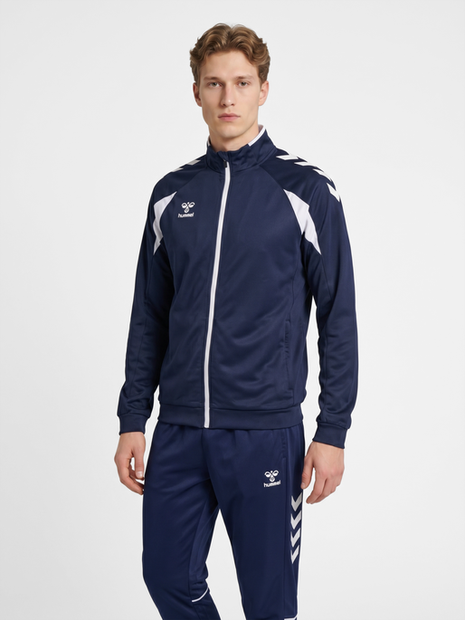 hmlCORE 2.0 TRACK ZIP JACKET, MARINE/WHITE, model