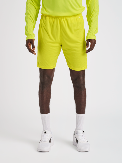 hmlCORE XK POLY SHORTS, BLAZING YELLOW, model