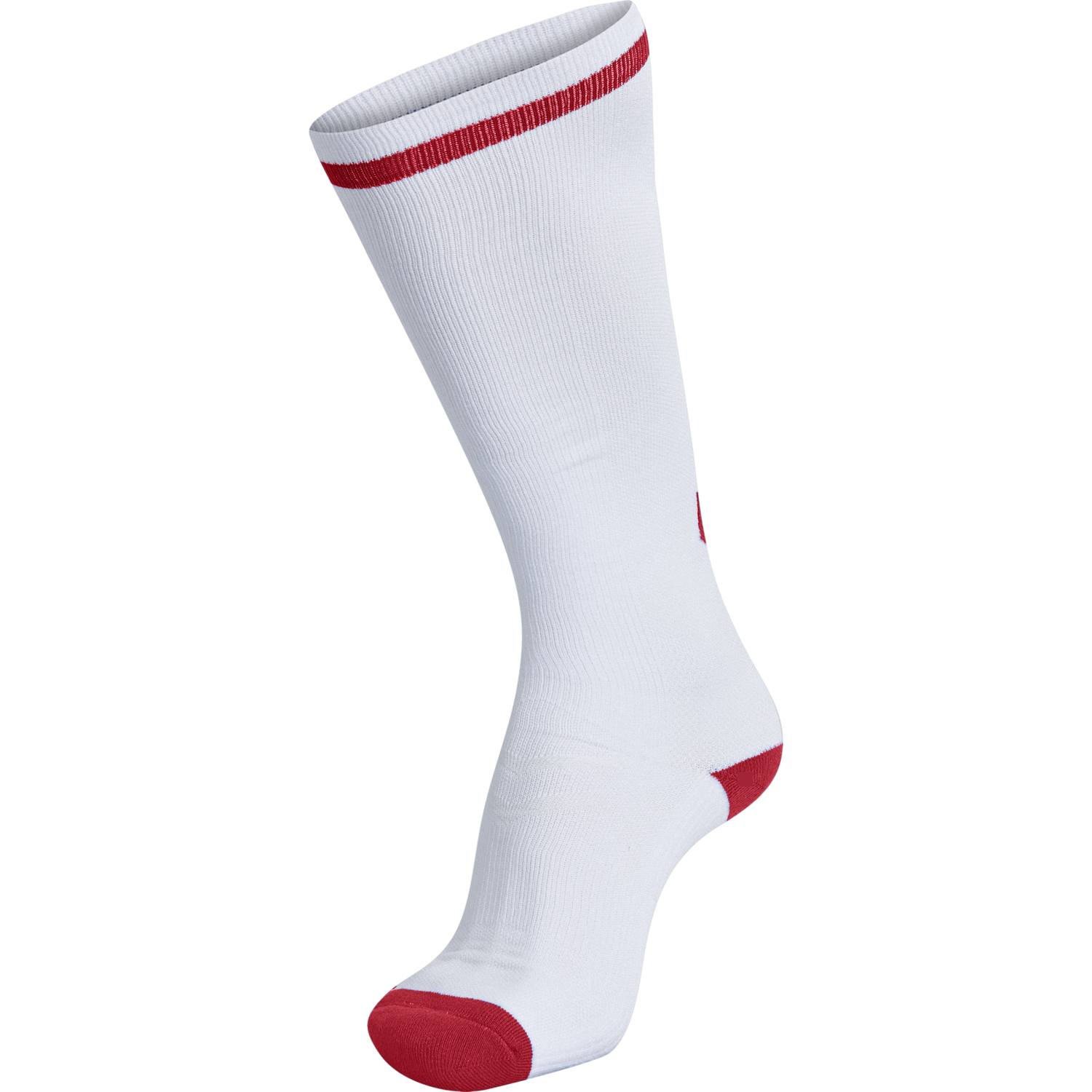 ELITE INDOOR SOCK HIGH, WHITE/TRUE RED, packshot