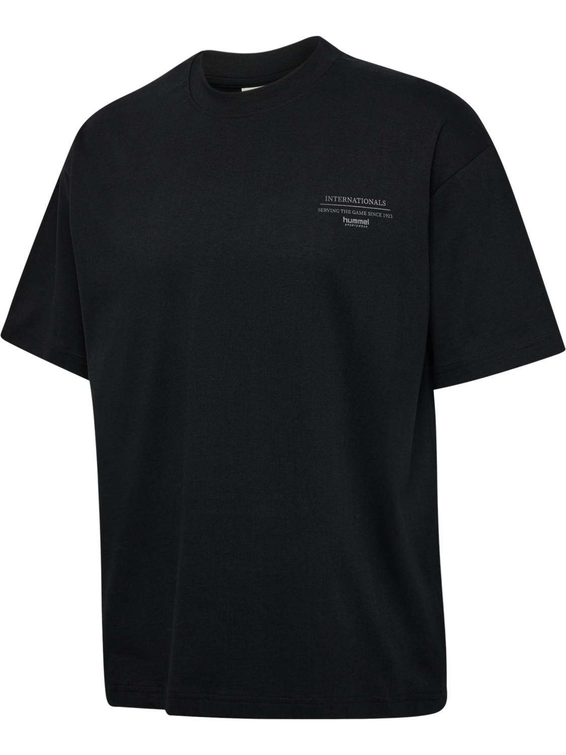 hmlLOOSE T-SHIRT S/S KICK OFF CLUB, BLACK, packshot